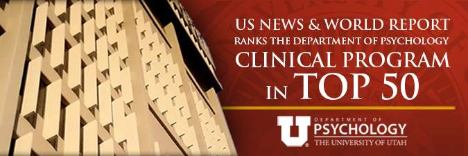 US News and World Report ranks the Department of Psychology Clinical Program in top 50
